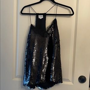 Barely worn Cami NYC sequined lace camisole